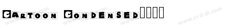 Cartoon Condensed字体转换